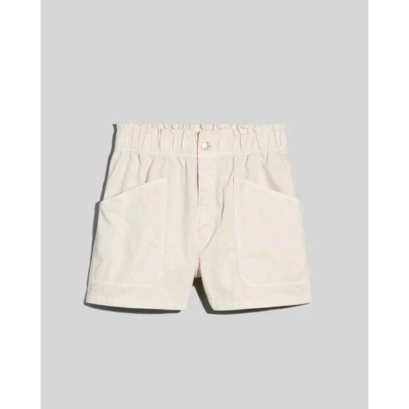 Madewell Denim Pull-On Paperbag Utility Shorts: Garment-Dyed Edition Size 24 - Picture 2 of 9